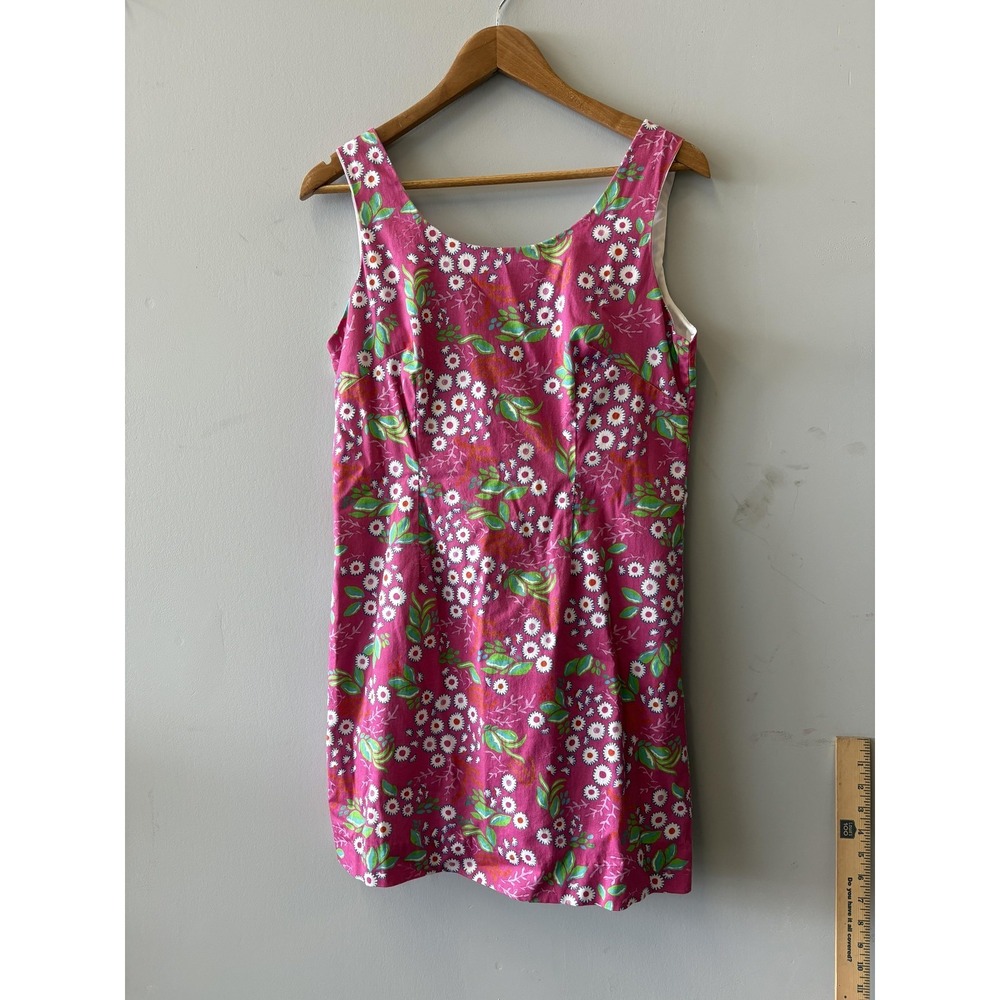 Kaeli‎ Smith Dress Womens 8 Pink Floral Scoop Neck Sleeveless Lined Sundress